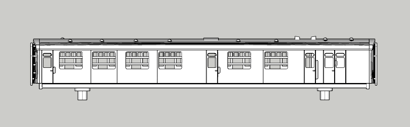 (image for) (N) SR Bulleid Eastleigh 6 cmpt Brake Comp - d2406 - Loose